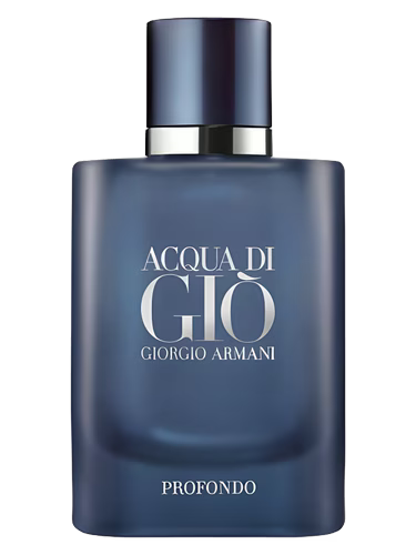 Giorgio Armani Acqua di Gio Profondo men's fragrance bottle.