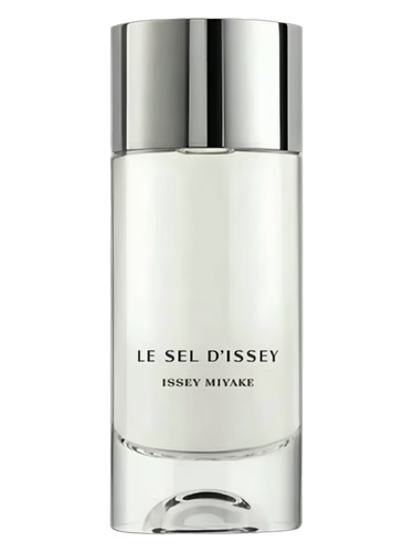 Issey Miyake Le Sel d'Issey Eau de Toilette bottle with silver cap.