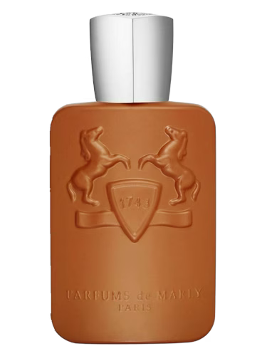 Parfums de Marly Althair Eau de Parfum bottle with embossed horses and crest.