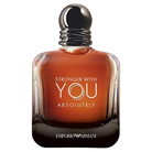 Emporio Armani Stronger With You Absolutely EDP perfume bottle with orange liquid.