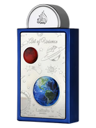Lattafa Pride Art of Universe perfume bottle with celestial designs and planets.