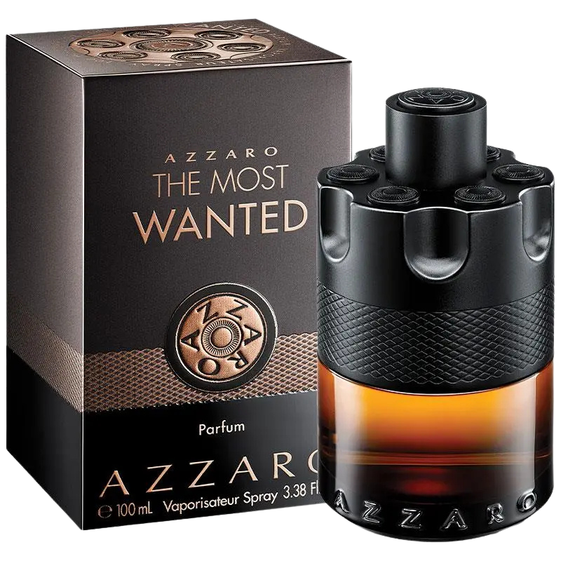 Azzaro The Most Wanted Parfum bottle and box.