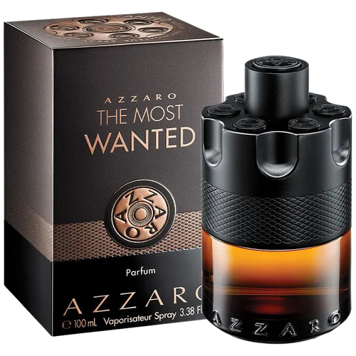 Azzaro The Most Wanted Parfum bottle and box.