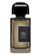 BDK Parfums Gris Charnel Extrait perfume bottle with a black cap and a dark grey label.