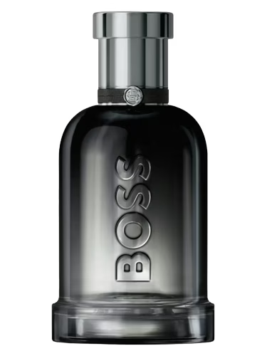 Hugo Boss Bottled Beyond Eau de Parfum for men, dark glass bottle with silver cap.