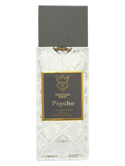 Bujairami Psycho Extrait de Parfum bottle with a grey cap and a gold-trimmed label.