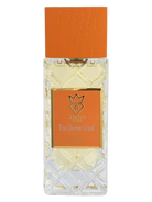 Bujairami Too Damn Good Extrait de Parfum decant bottle with orange cap and textured glass.