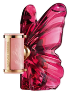 Carolina Herrera La Bomba perfume bottle shaped like a pink butterfly.