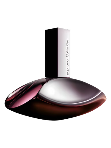 Calvin Klein Euphoria for Women Eau de Parfum bottle with a metallic purple and silver finish.