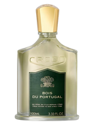 Creed Bois du Portugal Eau de Parfum bottle with gold cap and green label.