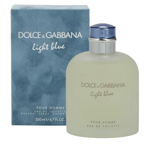 Dolce & Gabbana Light Blue Pour Homme Eau de Toilette bottle and box.