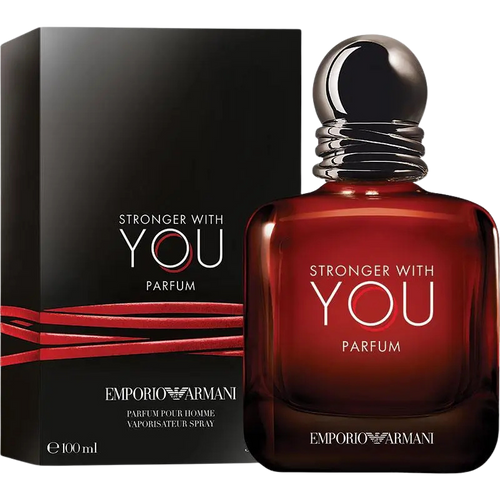 Emporio Armani Stronger With You Parfum bottle and box.