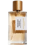 Goldfield & Banks Ingenious Ginger EDP decant sample bottle with a wooden cap.