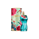 Jean Paul Gaultier La Belle Paradise Garden EDP bottle and packaging with floral and bird designs.