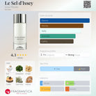 Issey Miyake Le Sel d'Issey fragrance bottle with notes of salt, seaweed, ginger, cedar, oakmoss, and vetiver.