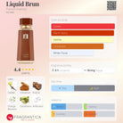 French Avenue Liquid Brun fragrance notes: Vanilla, Cinnamon, Praline, Orange Blossom, Cardamom, Ambroxan.
