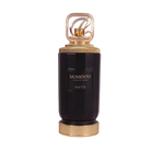 Black Riiffs Momento XDP perfume bottle with gold accents and cap.