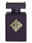 Initio Side Effect EDP decant bottle with gold emblem and dark purple finish.
