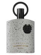 Afnan Supremacy Collector's Edition fragrance bottle with a speckled grey and black design.