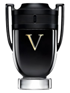 Paco Rabanne Invictus Victory Eau de Parfum bottle with a gold V emblem.