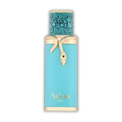 French Avenue Vulcan Feu perfume bottle with a gold snake coiled around the neck and a turquoise cap.