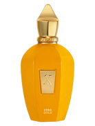 Xerjoff Erba Gold Eau de Parfum bottle, bright yellow with gold accents and cap.