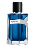 Yves Saint Laurent Y Iced Cologne Eau de Toilette Intense decant bottle with blue liquid and silver Y logo.