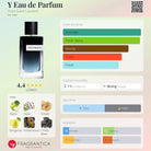 Yves Saint Laurent Y Eau de Parfum for men fragrance bottle with notes and accords.